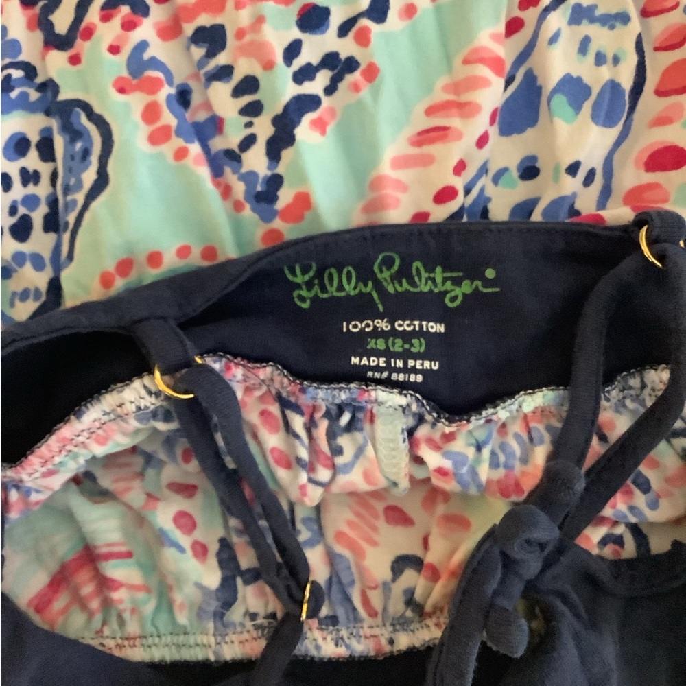 Lilly Pulitzer toddler girls dress in navy size 2-3 - Picture 3 of 3